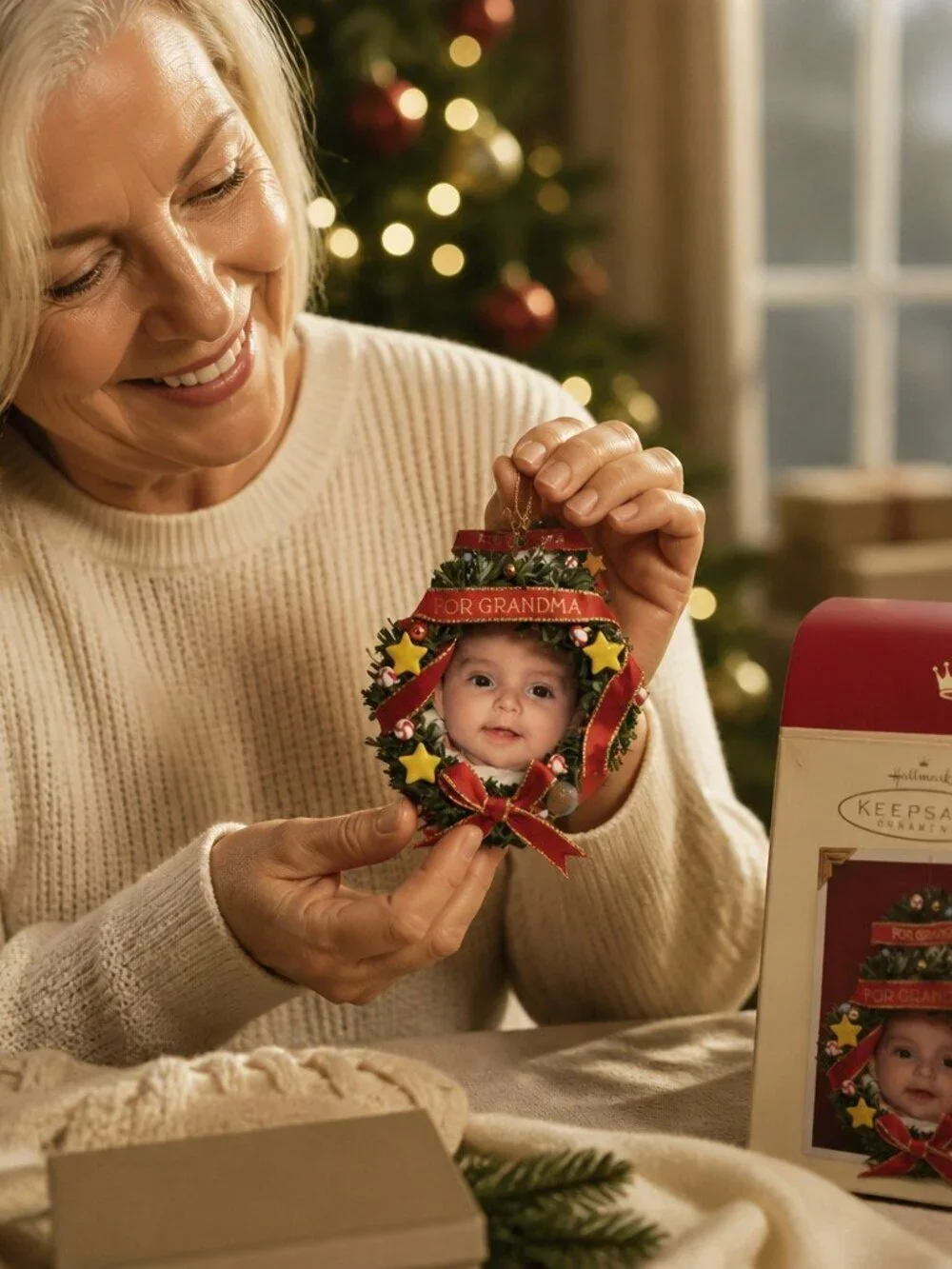Hallmark Christmas Keepsake Ornament For Grandma Photo Holder Holiday 2005